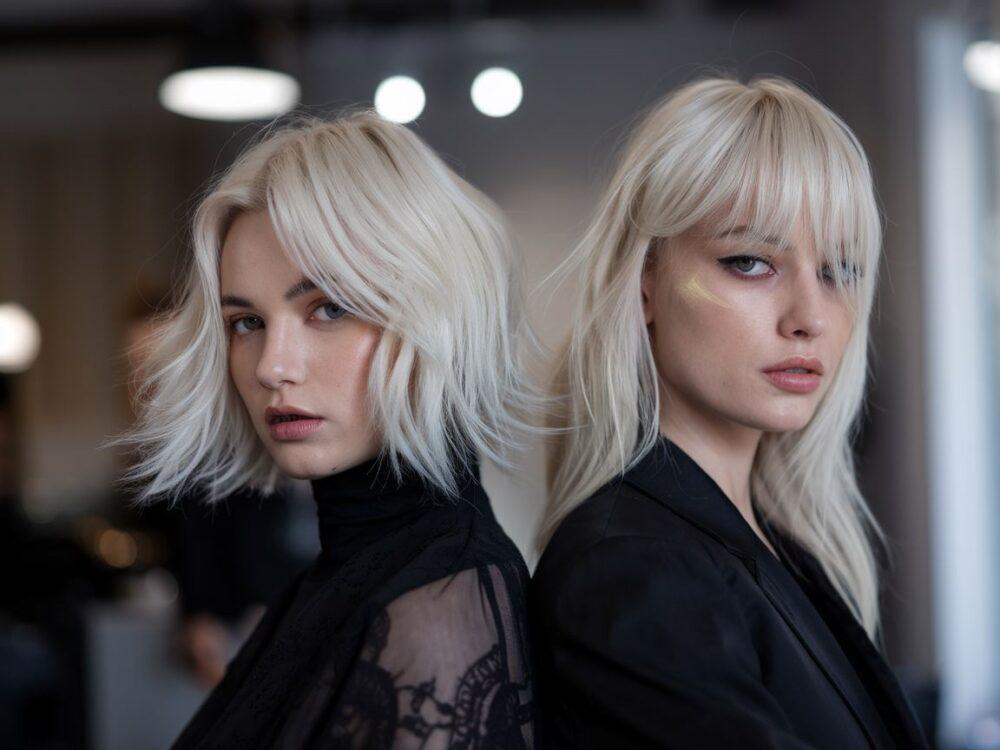 asymetryczna fryzura damska