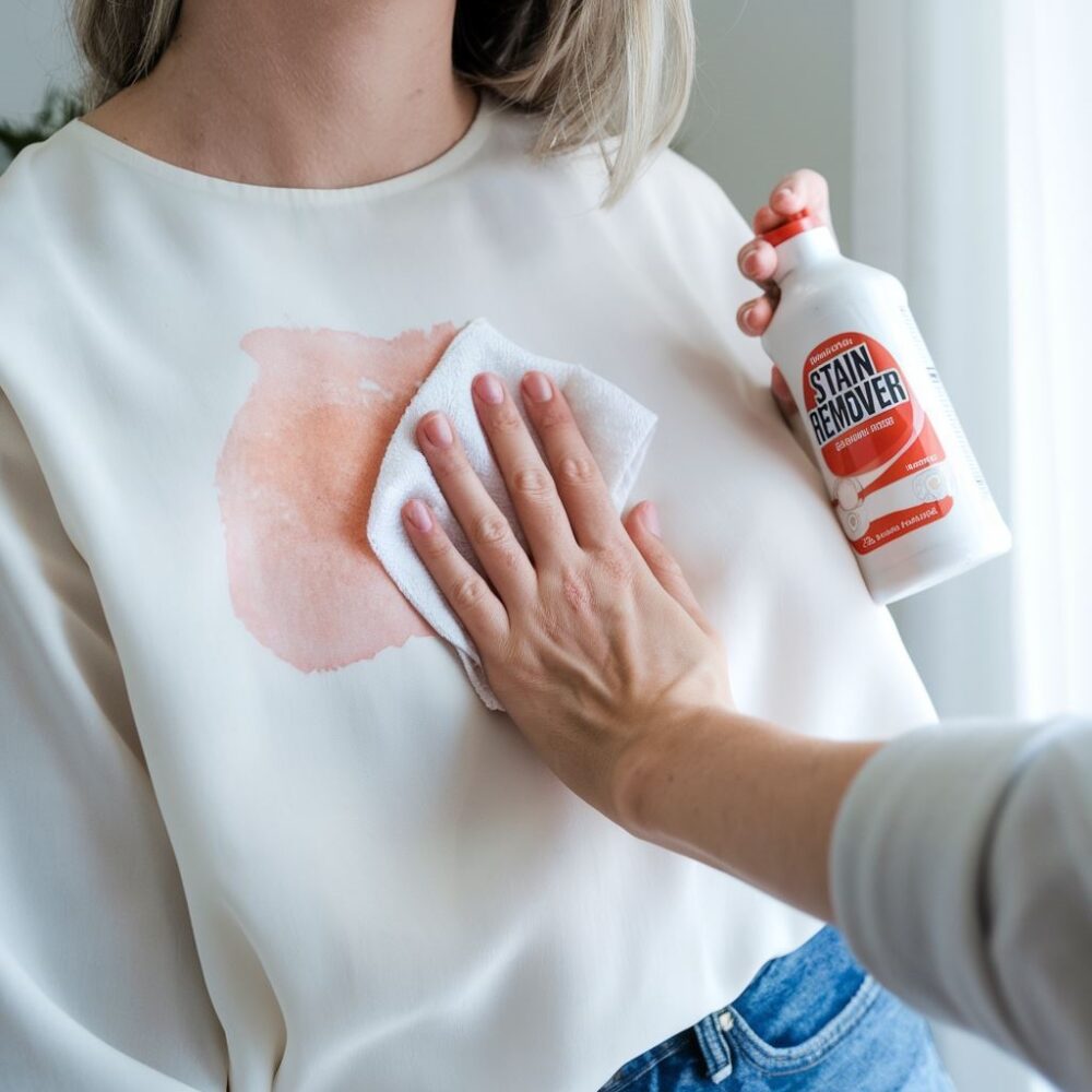 czyszczenie bluzki z atramentu