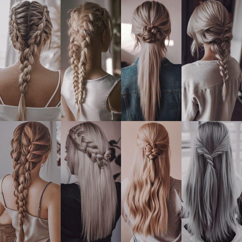 długie włosy codzienna fryzura