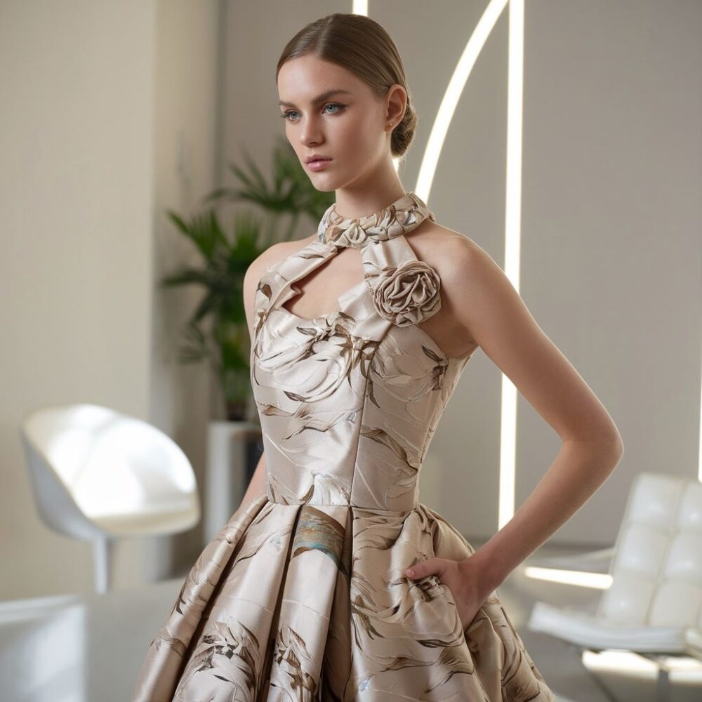 elegancka kobieta w sukience