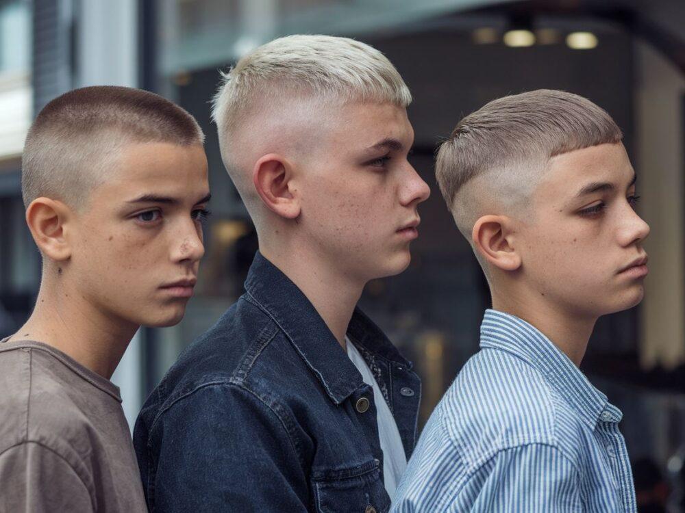 fryzury chłopców w wieku szkolnym