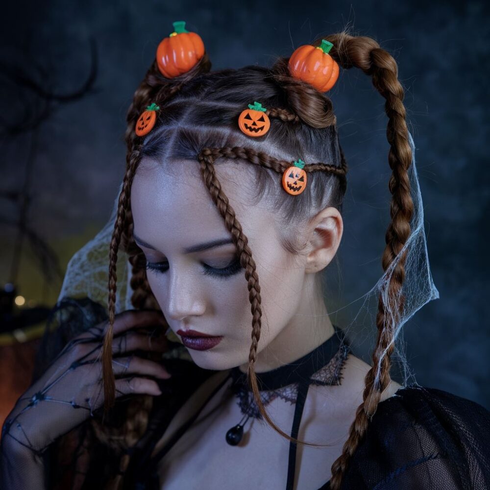 kolorowe włosy na halloween