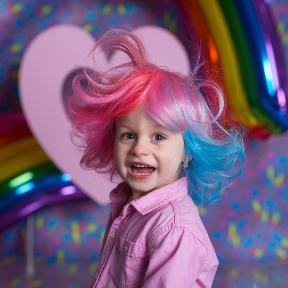 kreatywna stylizacja włosów dla dzieci