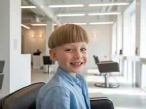 modna fryzura dla chłopca