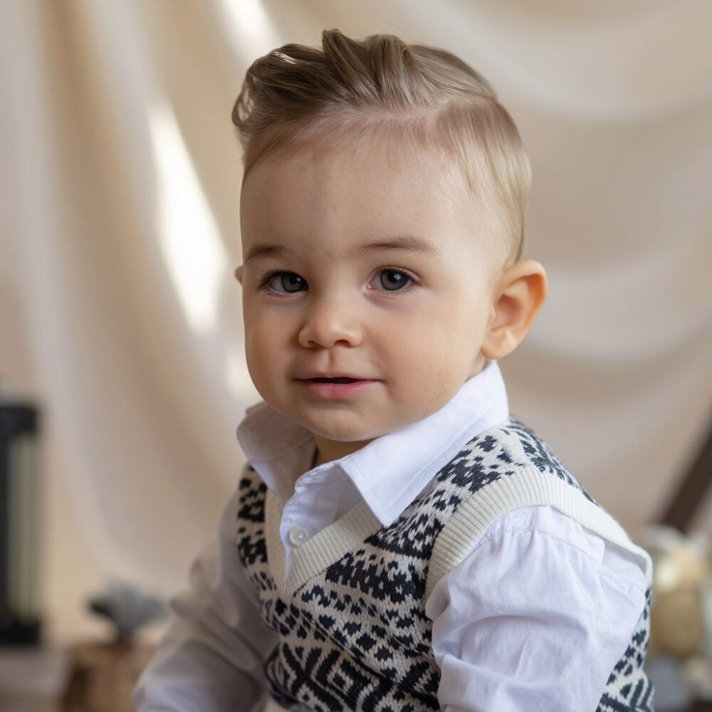 modne cięcie dla małego dziecka