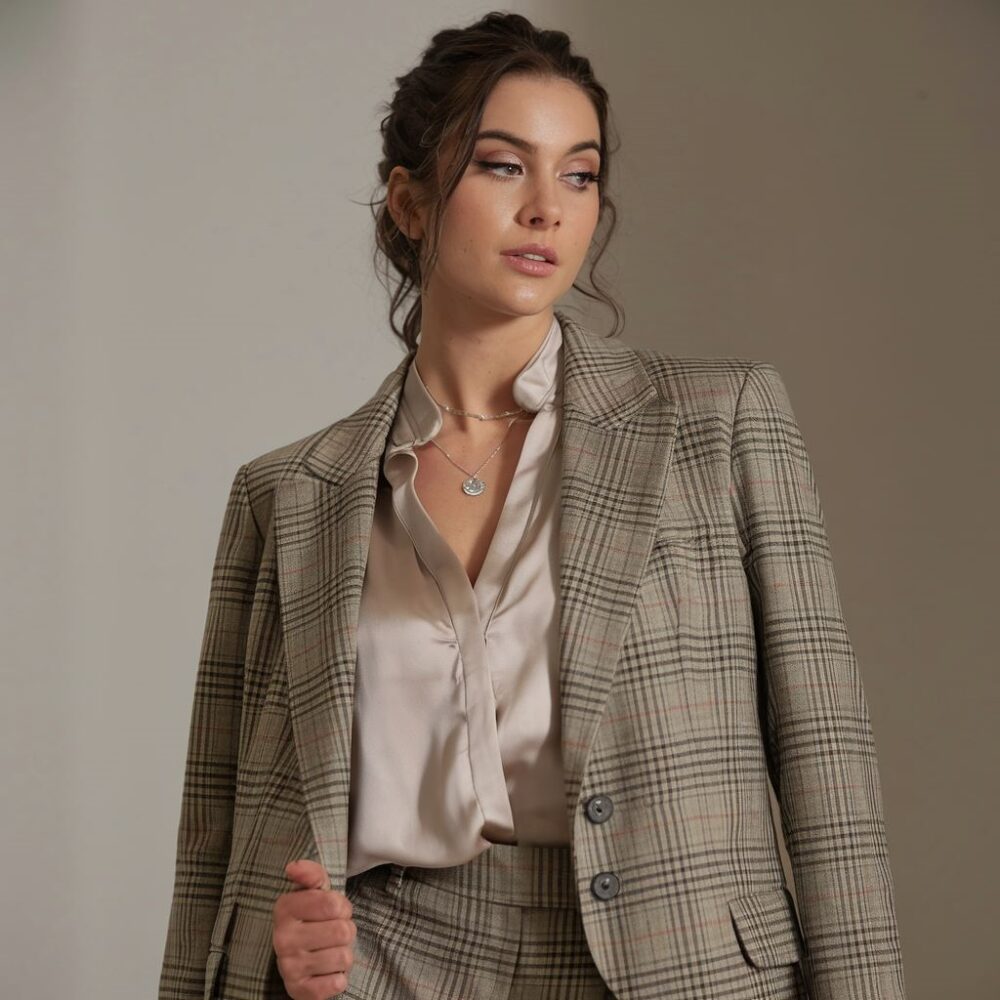 modny zestaw z marynarką