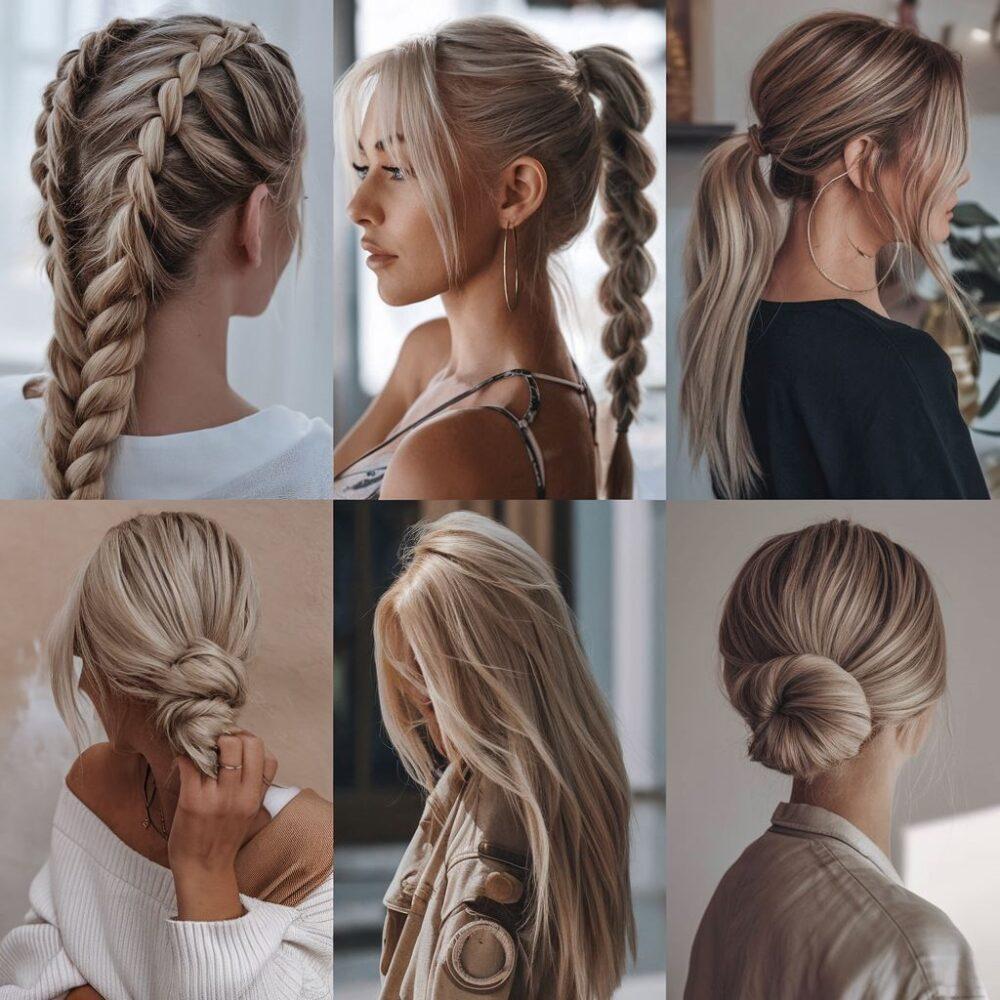 naturalny look długich włosów