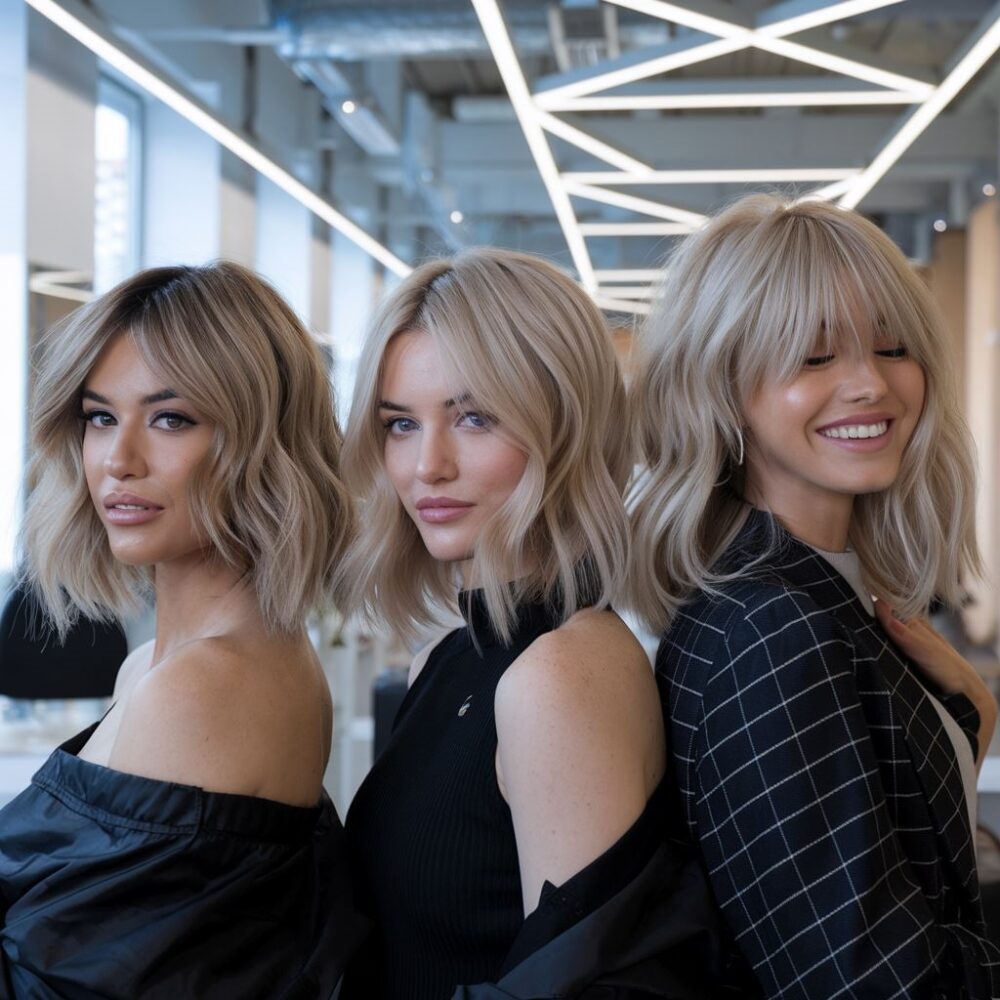 nowoczesna fryzura damska