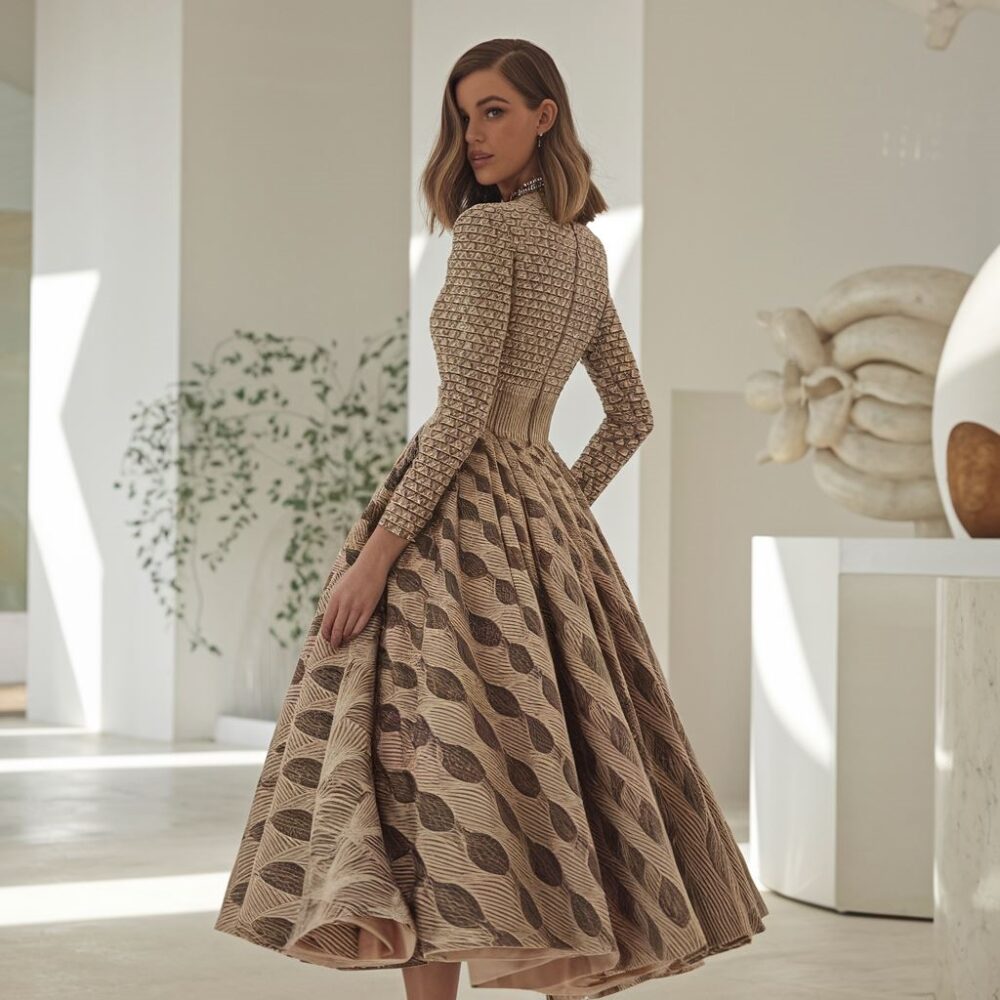 nowoczesna sukienka damska