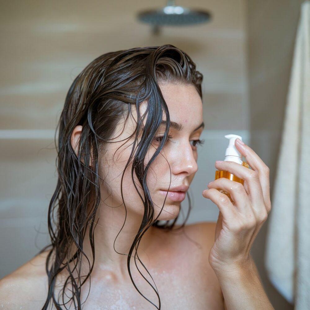 olejowanie mokrych włosów