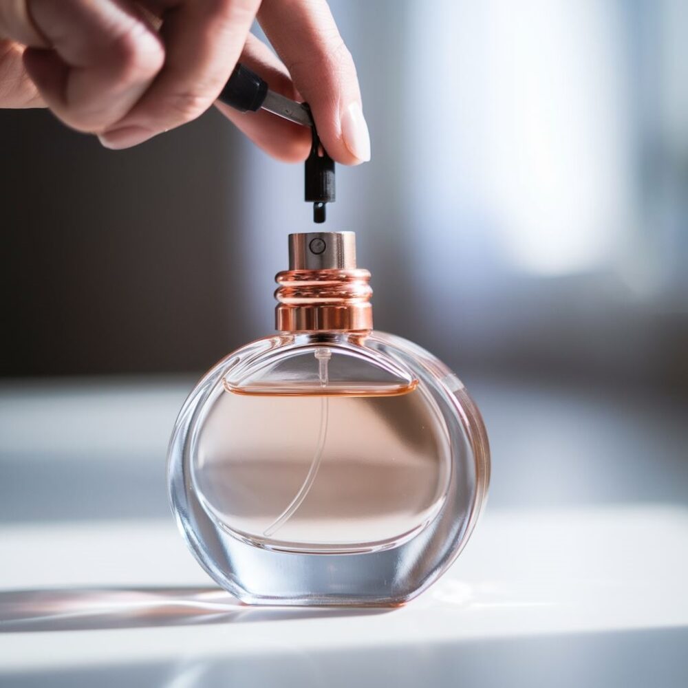 otwieranie butelki perfum