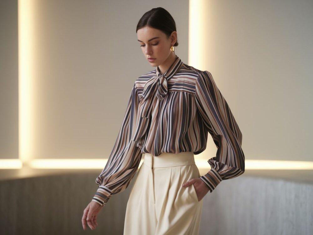 outfit z jasnymi spodniami