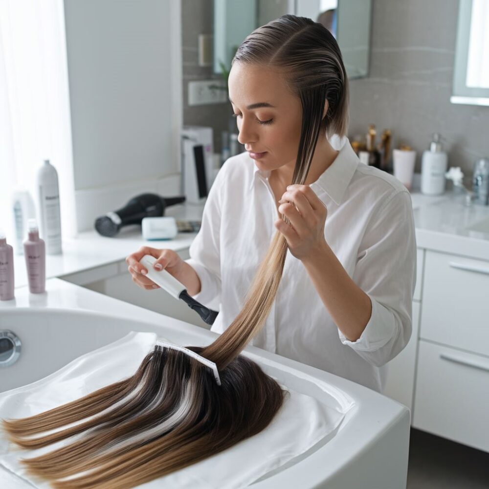 pielęgnacja włosów w łazience