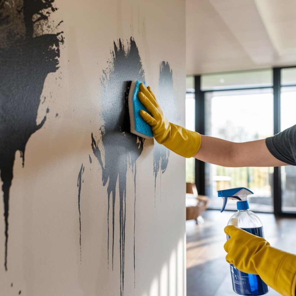 ściana po czyszczeniu