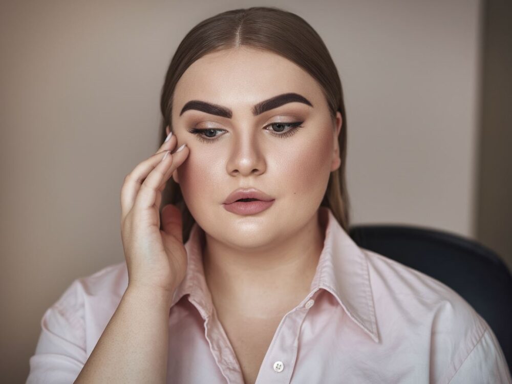 stylizacja brwi kobieta