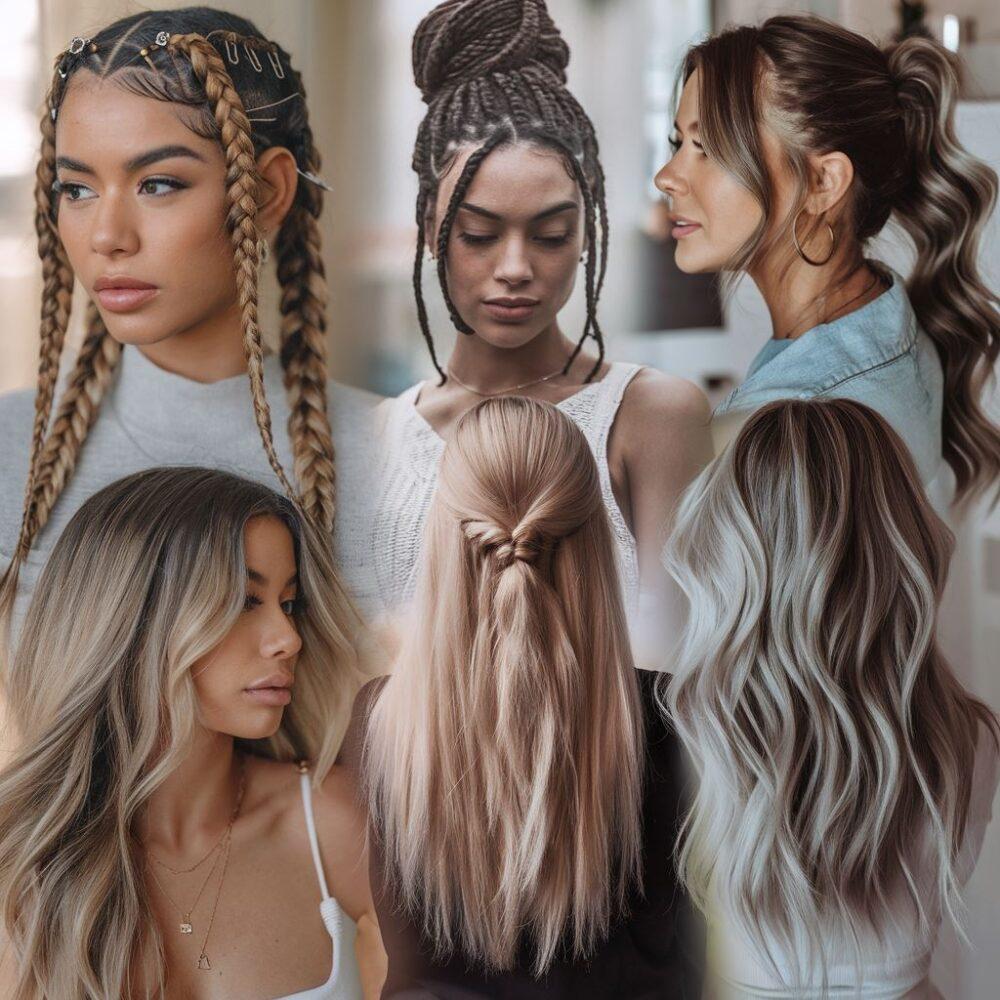 stylizacja długich włosów na co dzień