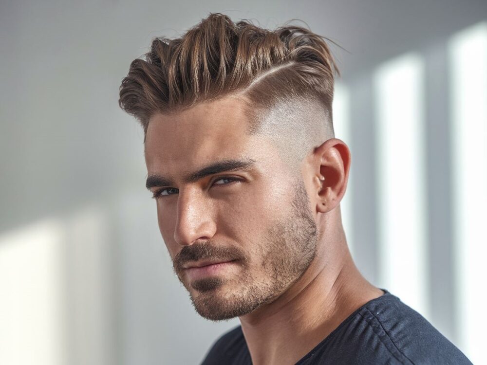 stylowa fryzura na przerzedzone włosy