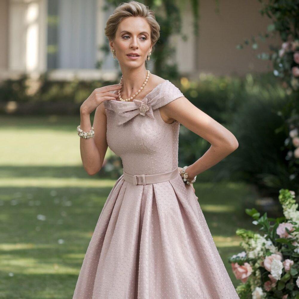 stylowa kobieta na przyjęciu weselnym