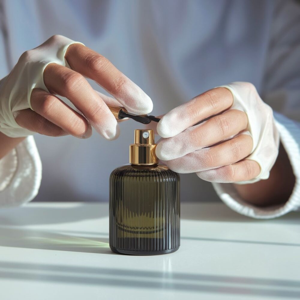 szklana butelka perfum