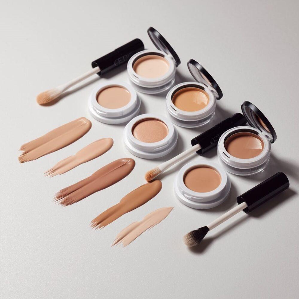 wybór odcienia korektora